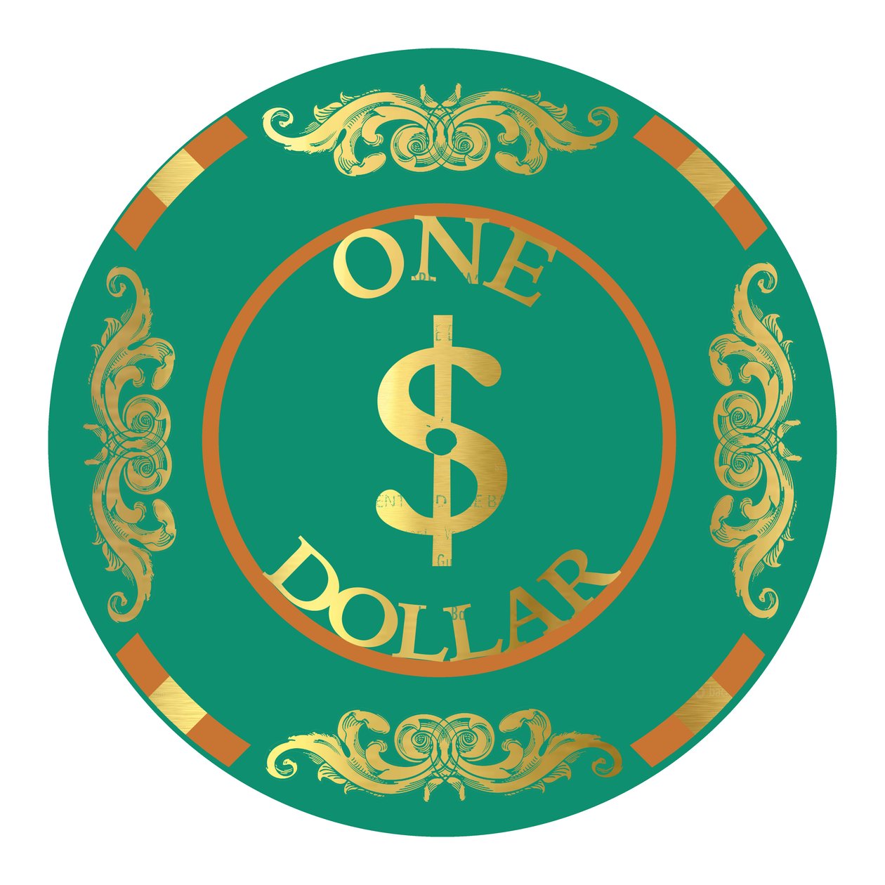 PokerChip 1 $, 2015, digitální od Francois Domain