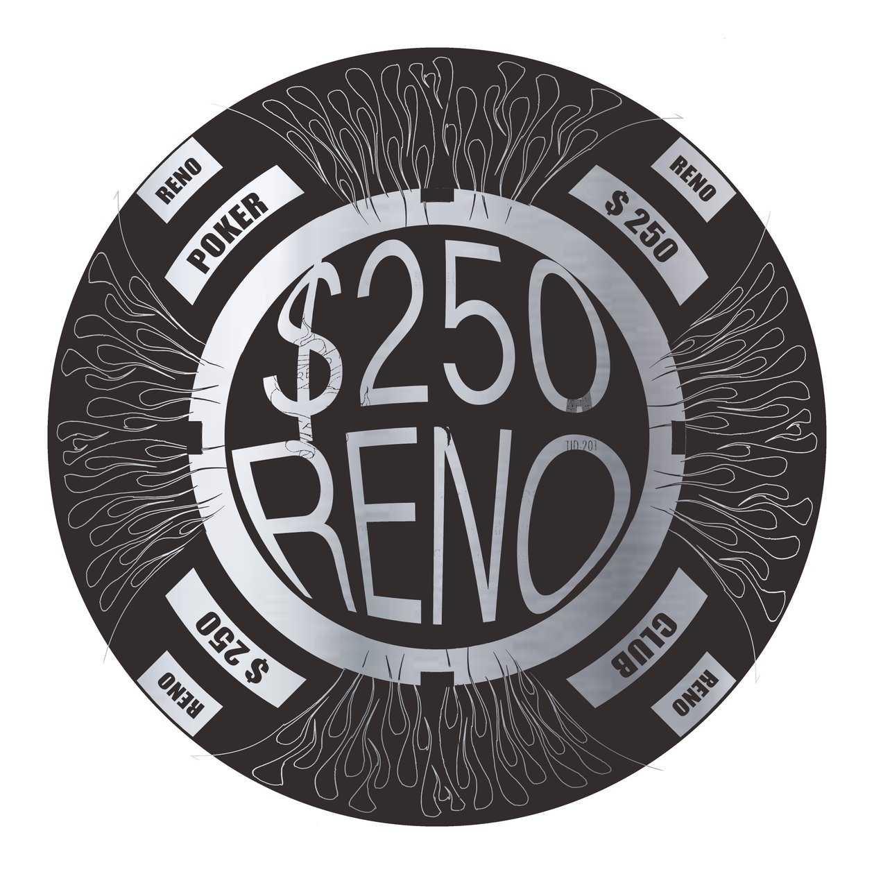 PokerChip 250 $, 2015, digitální od Francois Domain
