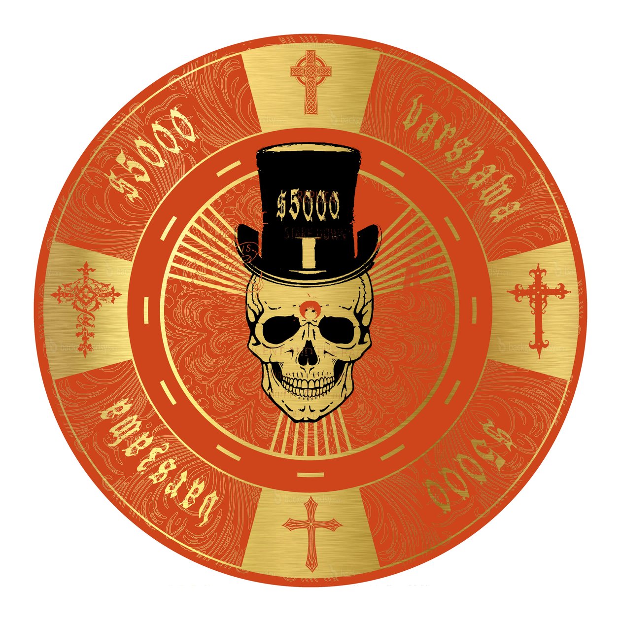 PokerChip 5000 $, 2015, digitální od Francois Domain