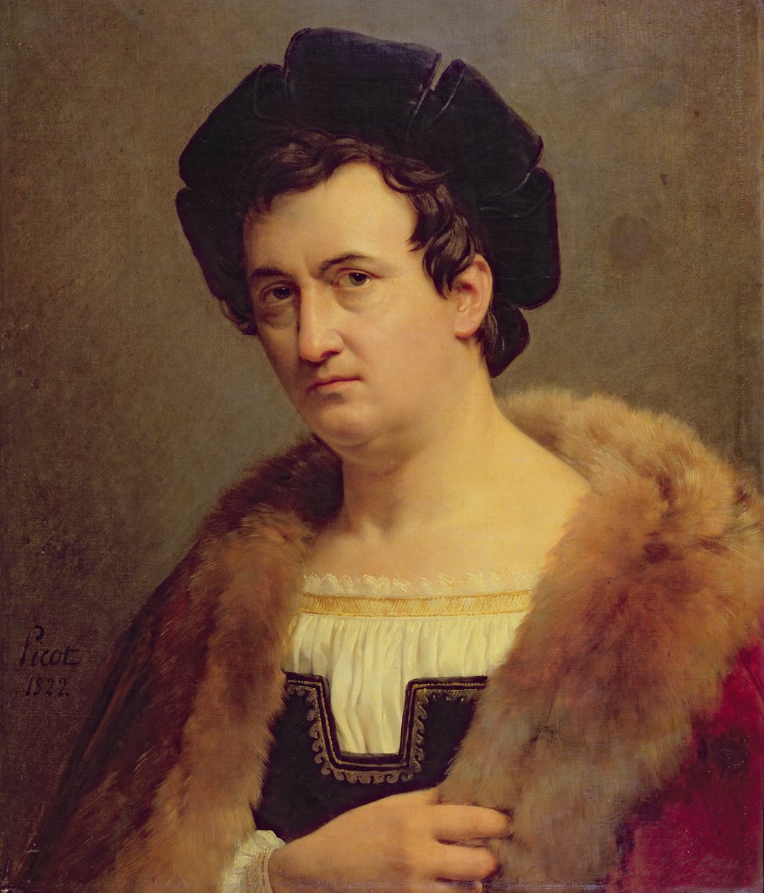 Portrét Francoise Josepha Talmy, 1822 od Francois Edouard Picot