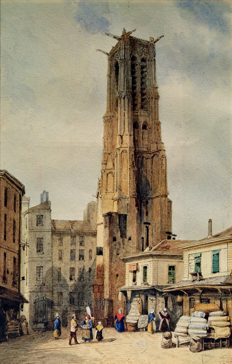 Věž Saint-Jacques od Francois Etienne Villeret