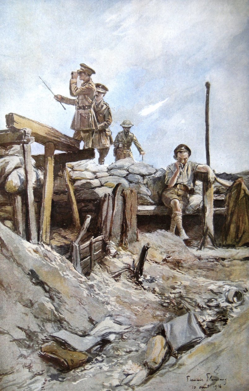 Britští důstojníci, 1914 od Francois Flameng