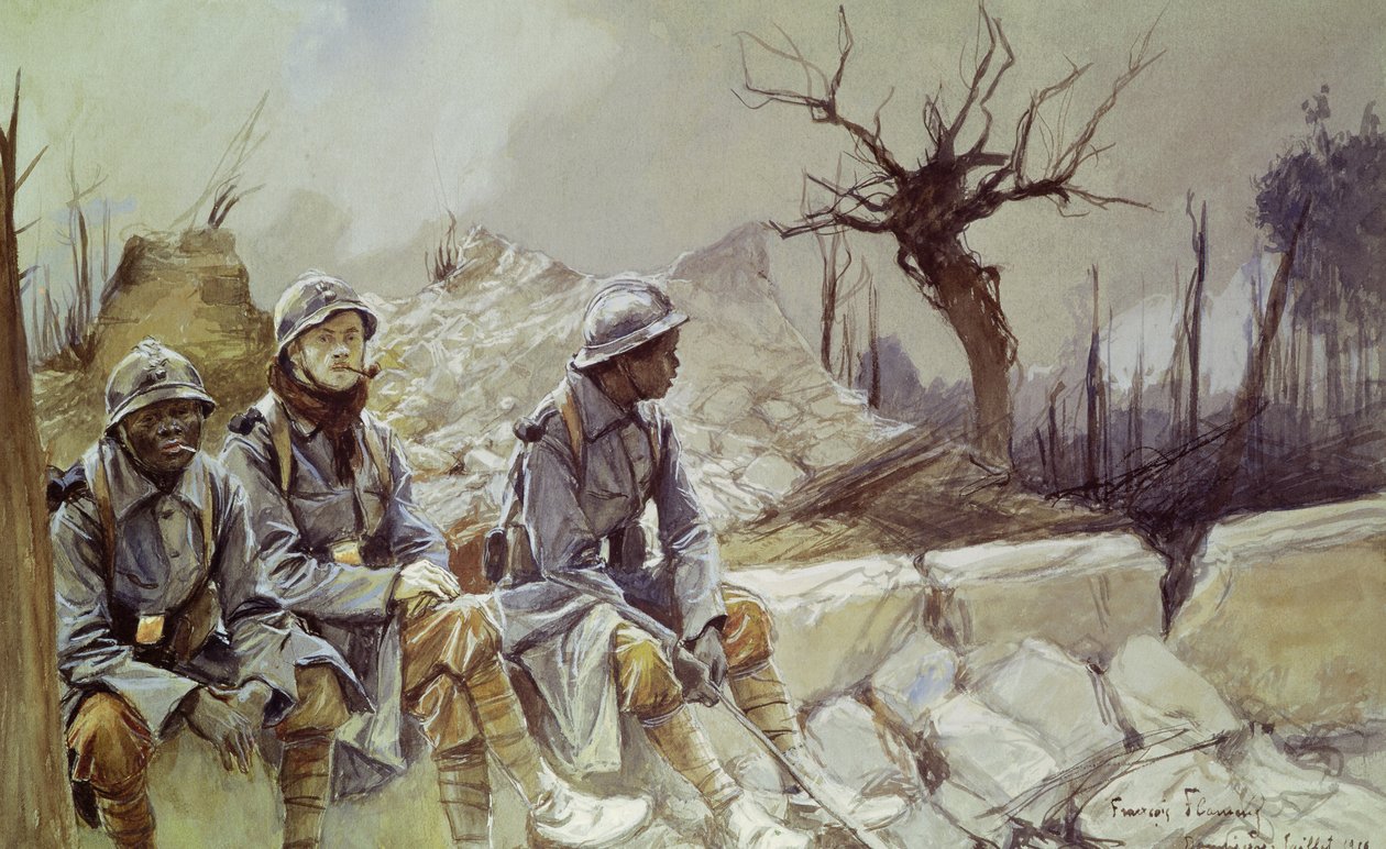 Dampierre, červenec 1916 od Francois Flameng