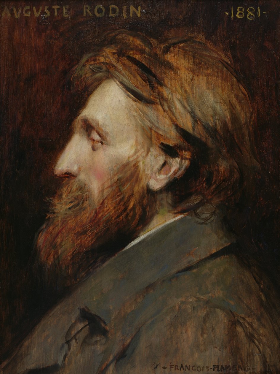 Portrét Augusta Rodina (1840-1917) 1881 od Francois Flameng
