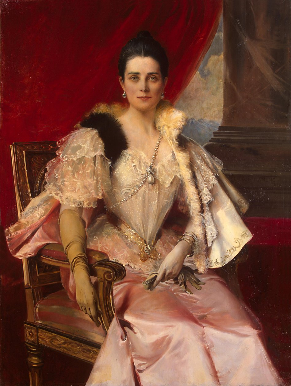 Portrét Zinaidy Yusupové 1861-1939 od Francois Flameng