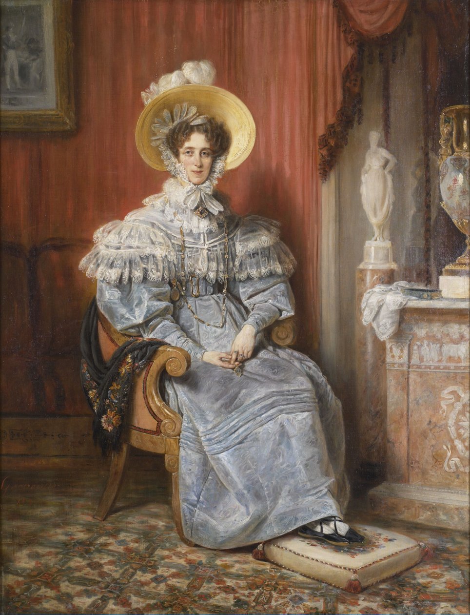 Portrét Marie Alžběty Amalie Franzisky, princezny z Wagramu (1784-1849) od Francois Gabriel Guillaume Lepaulle