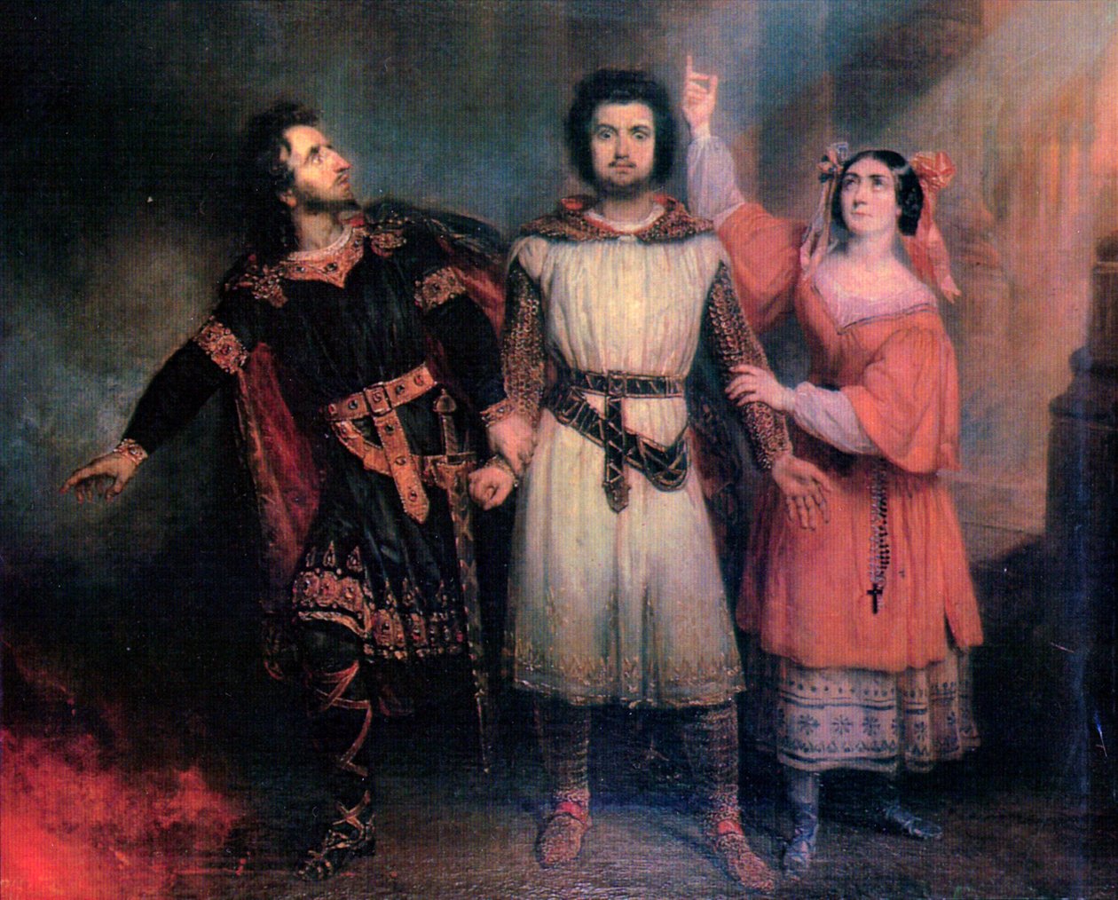 Trio act5 Robert le Diable od Meyerbeera od Francois Gabriel Guillaume Lepaulle