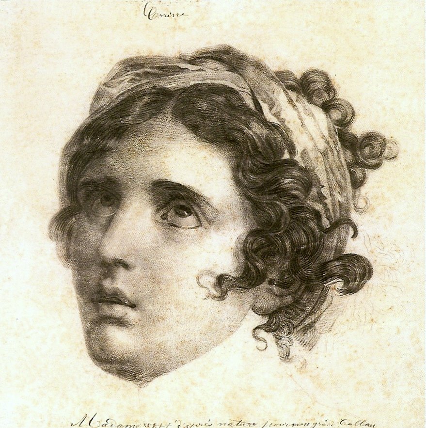 Studie Corinne pro Corinne na mysu Miseno od Baron François Pascal Simon Gérard