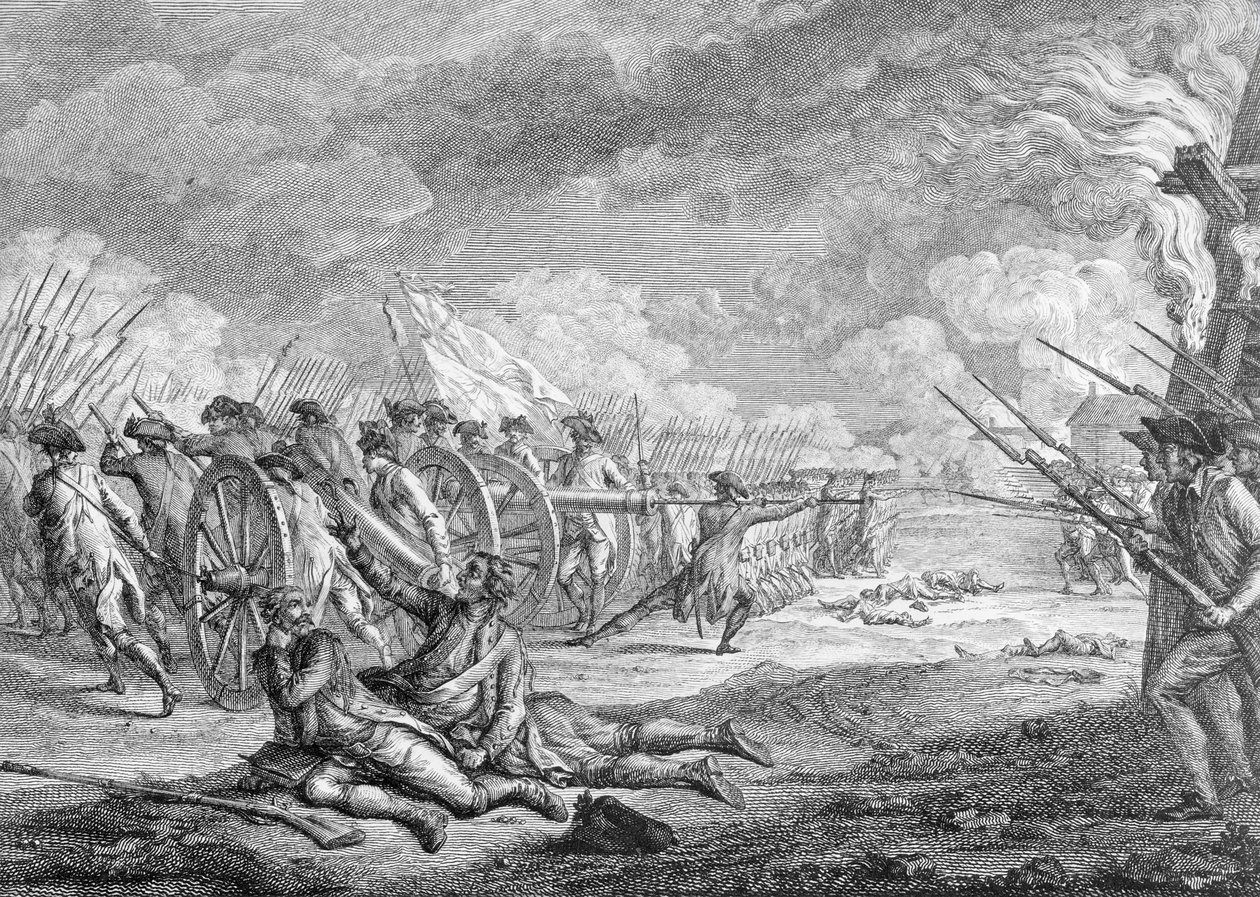 Bitva u Lexingtonu, 19. dubna 1775, z „Recueil d