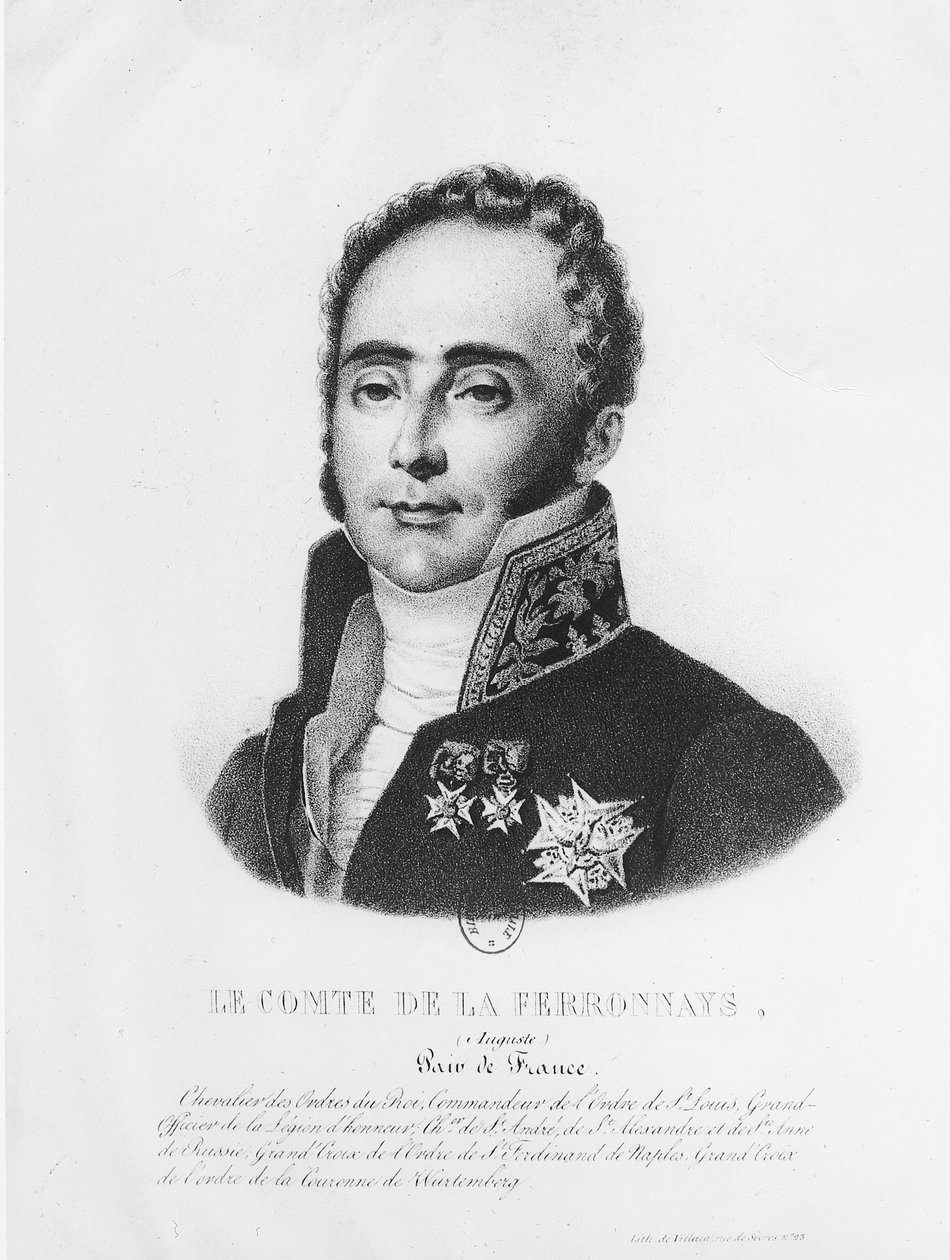 hrabě Auguste de la Ferronays (1777-1842) od Francois Le Villain