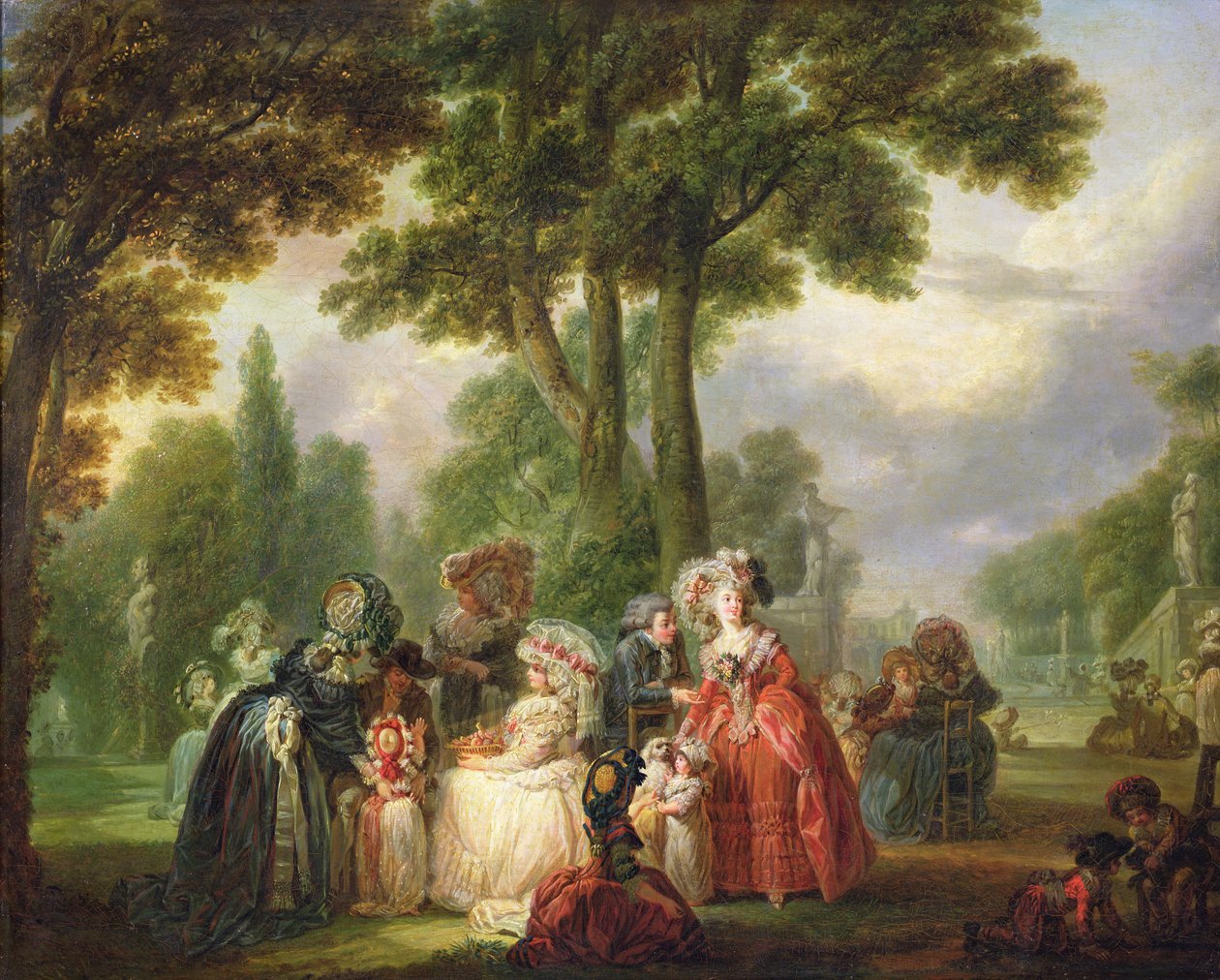 Setkání v parku od Francois Louis Joseph Watteau