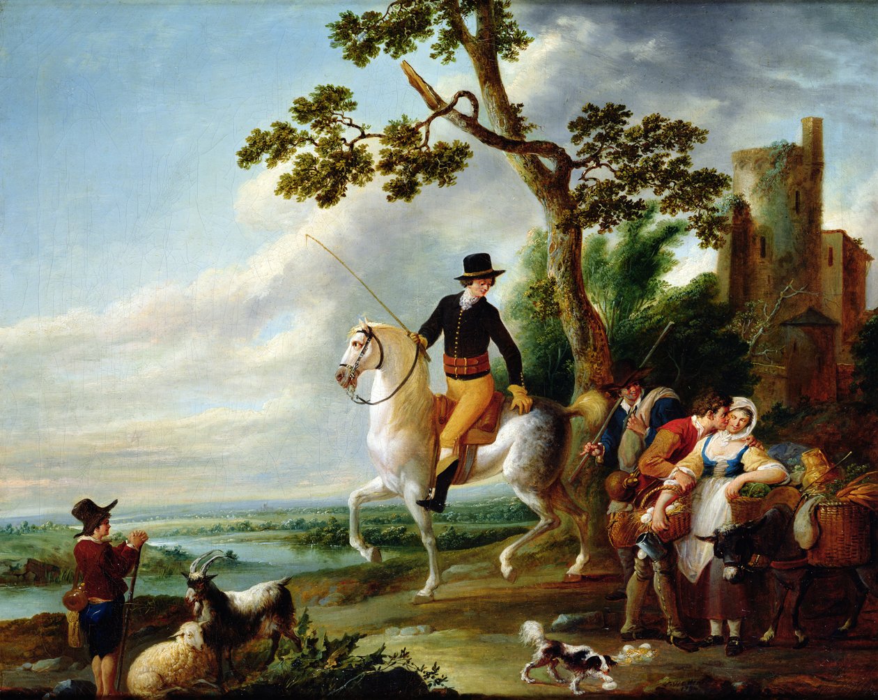 Romantické setkání od Francois Louis Joseph Watteau