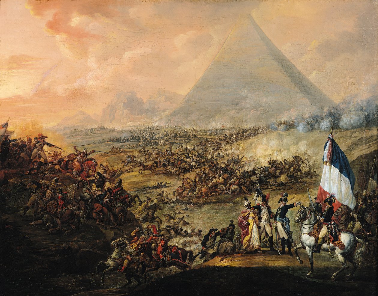 Bitva u pyramid, 21. července 1798 od Francois Louis Joseph Watteau