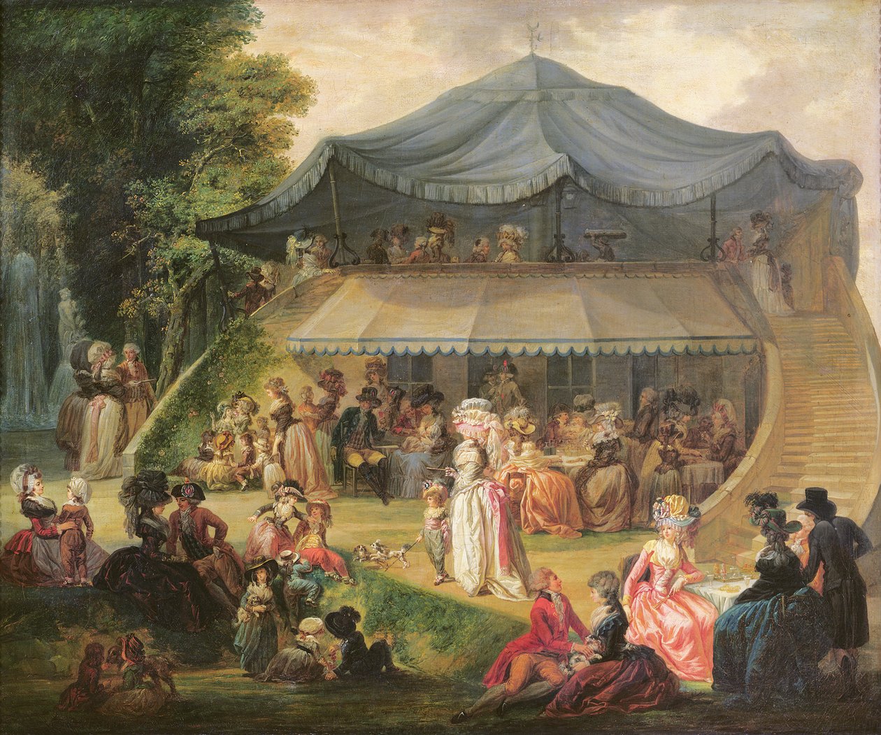 Fete v Colisee poblíž Lille, kolem roku 1791 od Francois Louis Joseph Watteau
