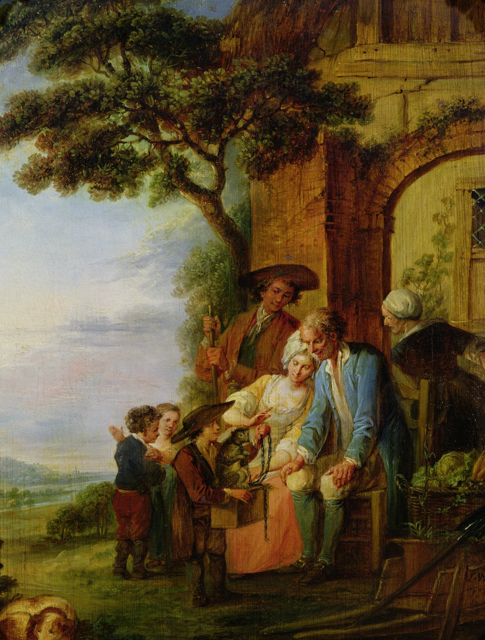 Chlapec ze Savojska a jeho svišť, 1783 od Francois Louis Joseph Watteau