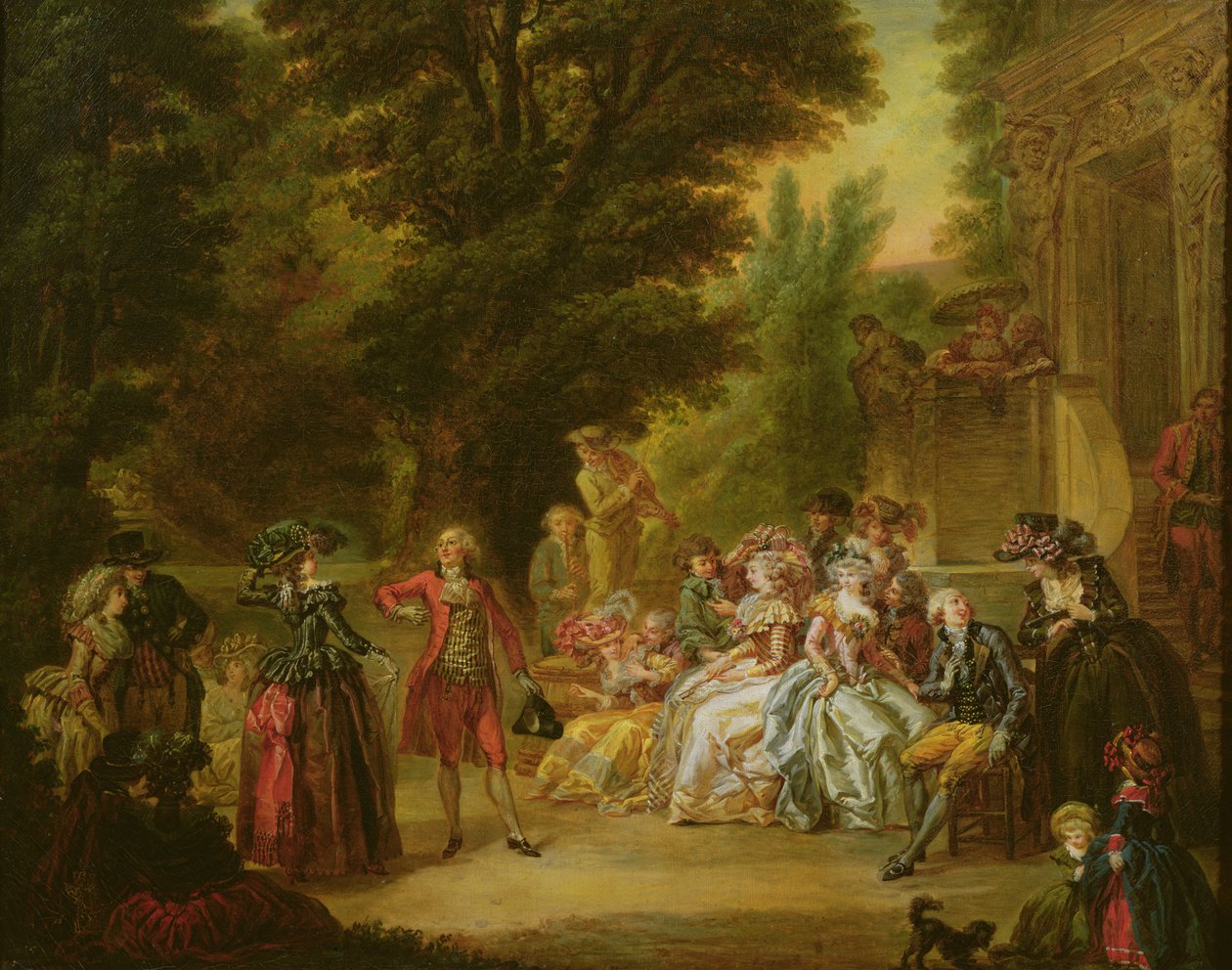 Menuet pod dubem, 1787 od Francois Louis Joseph Watteau