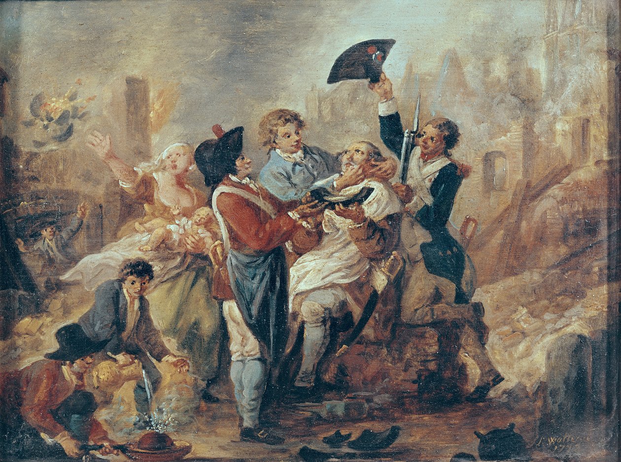 Hrnek na holení z Lille, 1793 od Francois Louis Joseph Watteau