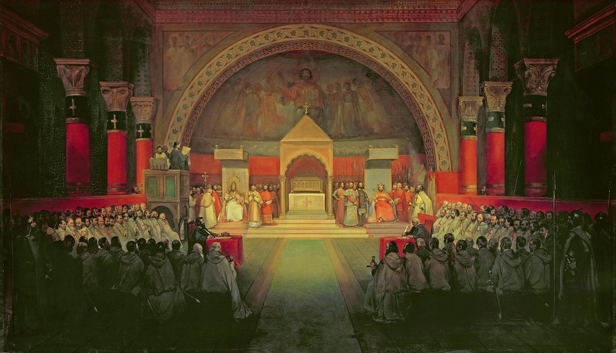 Kapitula templářského řádu konaná v Paříži 22. dubna 1147, 1844. od Francois Marius Granet
