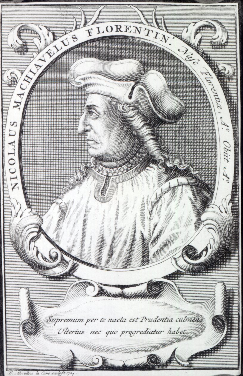 Niccolo Machiavelli, 1724 od Francois Morellon la Cave