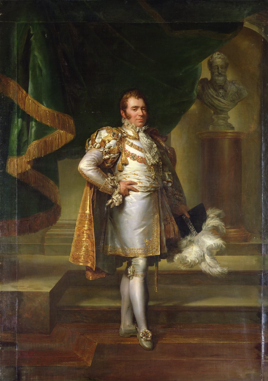 Charles-Ferdinand z Francie v Kostýmu francouzského prince, 1820 od Baron François Pascal Simon Gérard