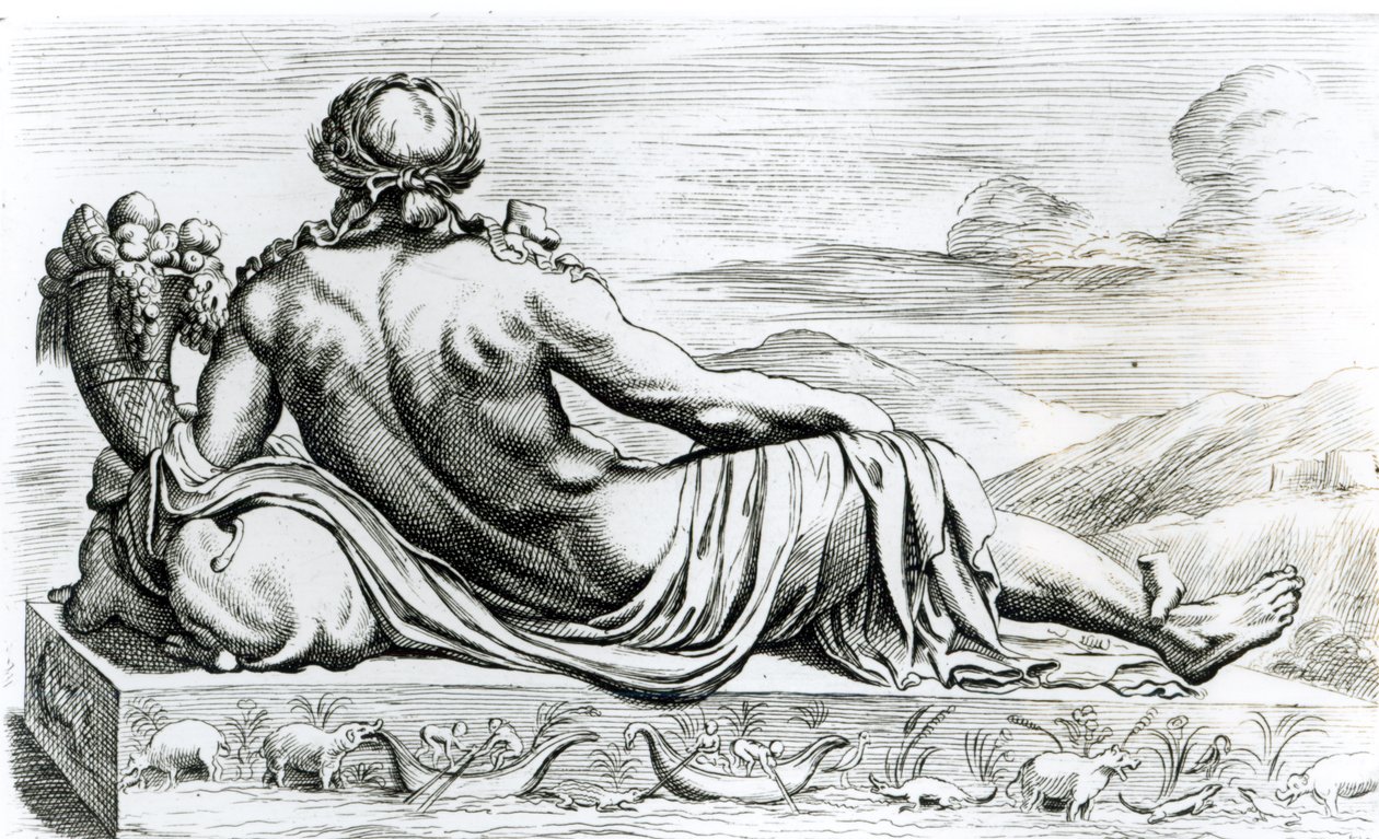 Řeka Nil, kolem 1653 (viz 275580 a 275581) od Francois Perrier