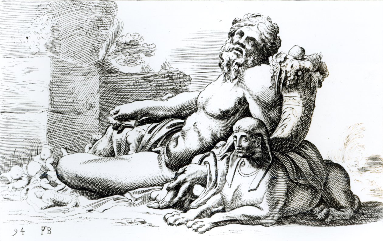 Řeka Nil, kolem 1653 (viz 275580 a 275582) od Francois Perrier