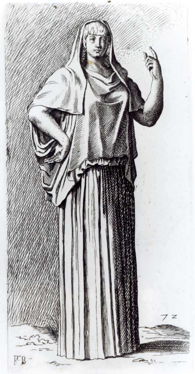 Vestálská panna, kolem roku 1653 od Francois Perrier