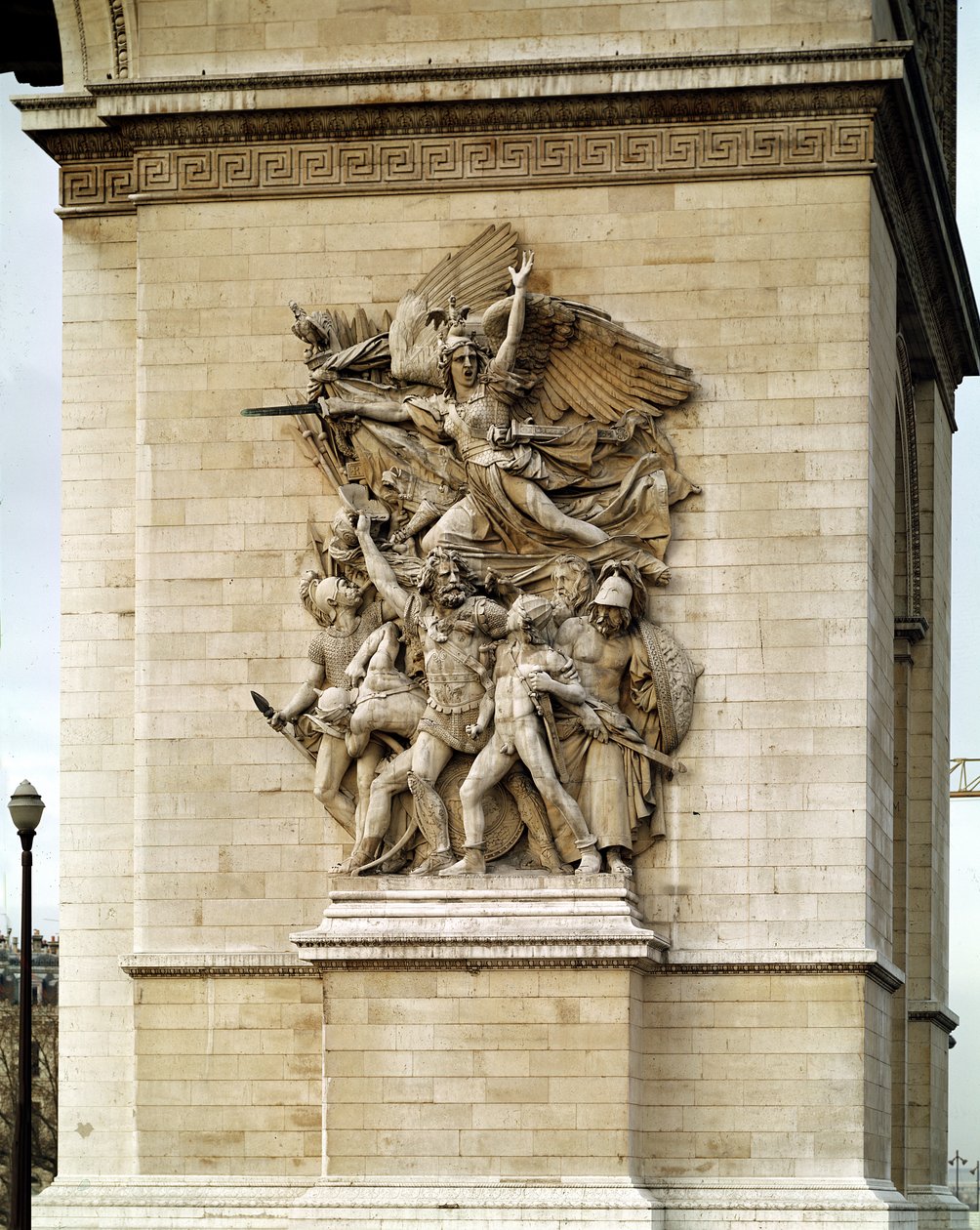 La Marseillaise, detail z východní stěny Arc de Triomphe, 1832-35 od Francois Rude