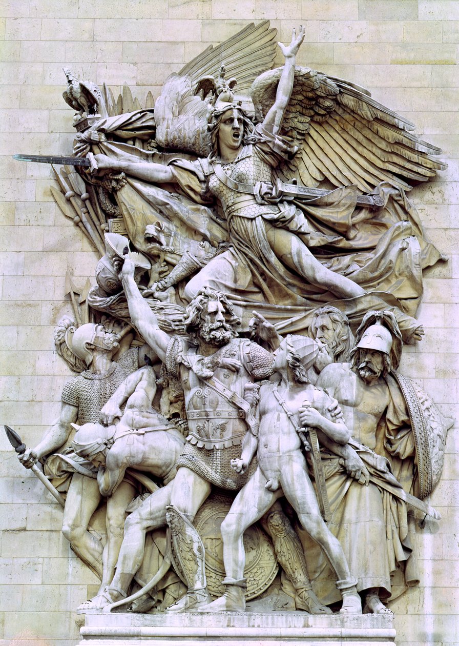 La Marseillaise, detail z východní stěny Arc de Triomphe, 1832-35 od Francois Rude