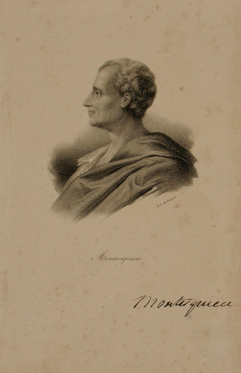 Charles Louis de Secondat, baron de Montesquieu (1689-1755) od Francois Seraphin Delpech