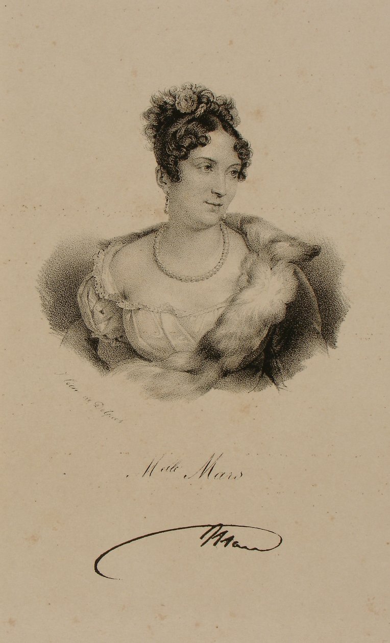 Mademoiselle Mars (1779-1847) od Francois Seraphin Delpech