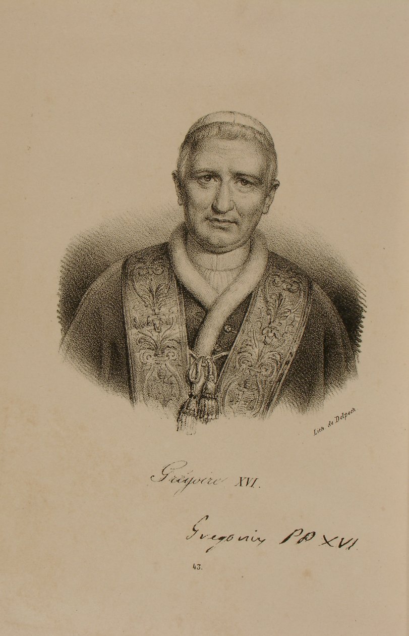 Papež Řehoř XVI (1761-1846) od Francois Seraphin Delpech