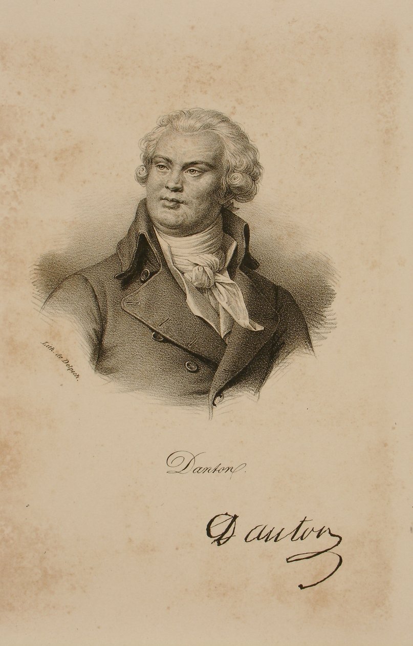 Portrét Georgese Dantona (1759-94) od Francois Seraphin Delpech