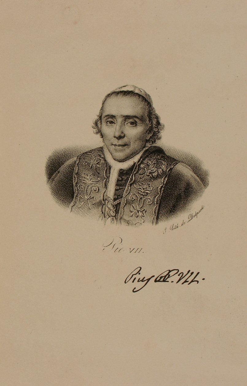 Portrét papeže Pia VII od Francois Seraphin Delpech