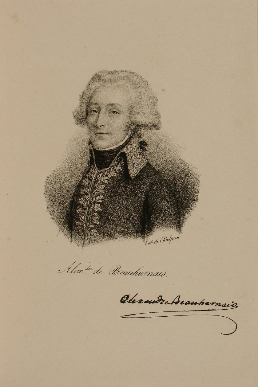 Portrét vikomta Alexandre-Francois-Marie de Beauharnais (1760-94) od Francois Seraphin Delpech