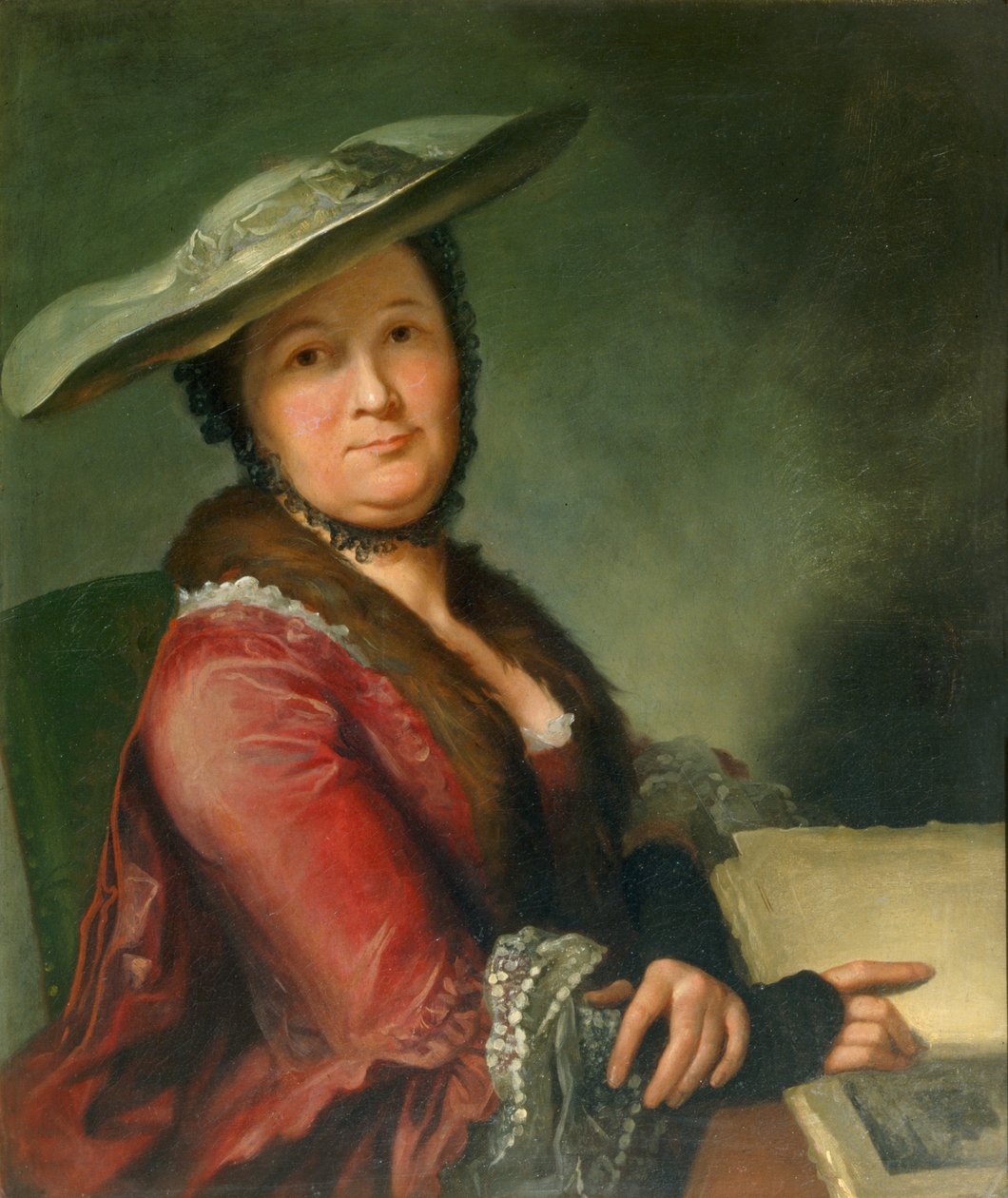 Madame Roubiliac, kolem roku 1760 od Francois Vispre