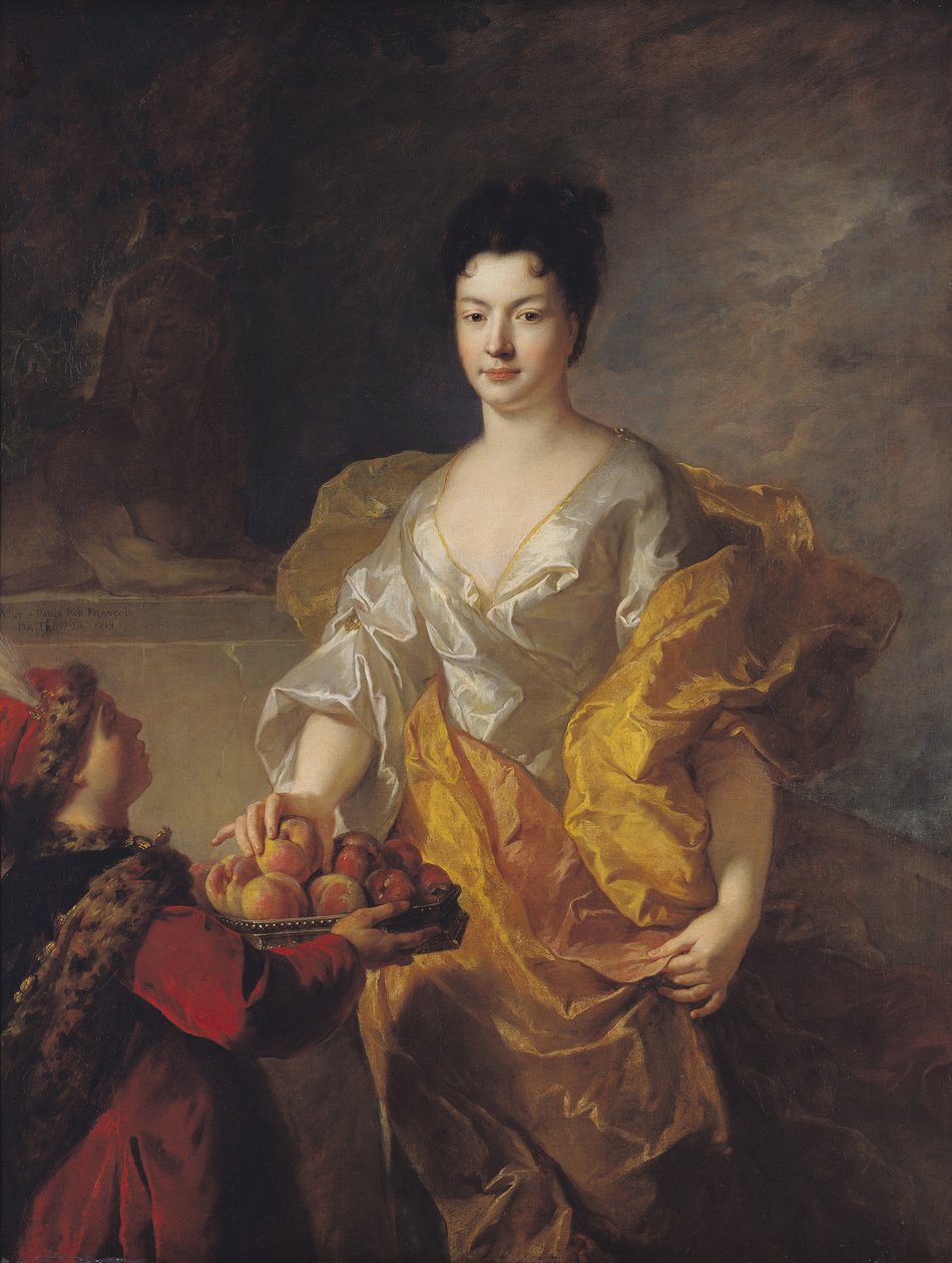 Anne-Marie de Bosmelet, vévodkyně z La Force, 1714 od Jean François de Troy