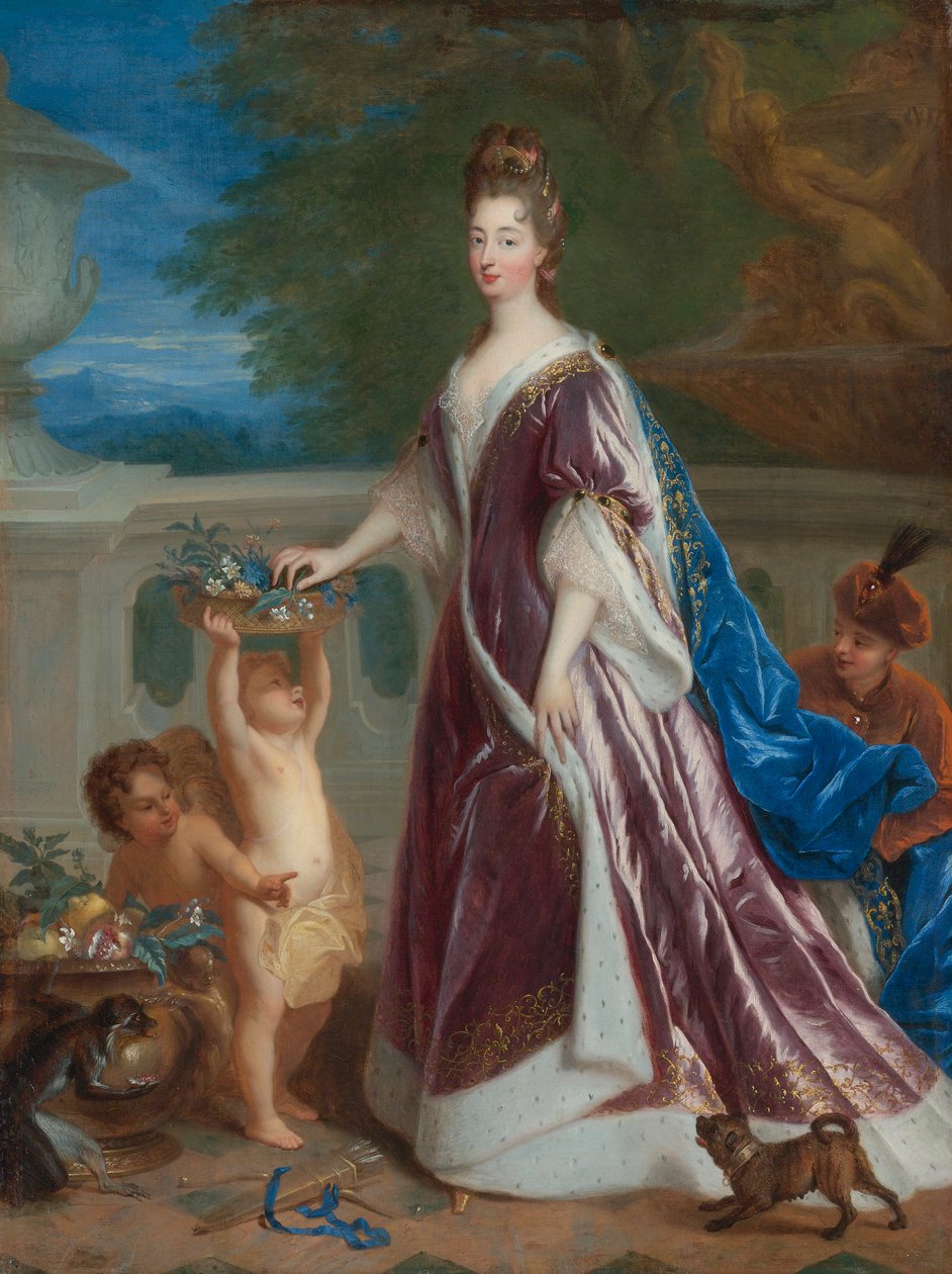 Portrét Louise Bénédicte de Bourbon-Condé, vévodkyně z Maine od Jean François de Troy