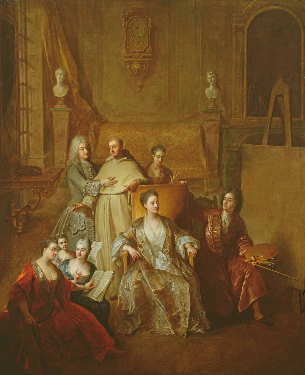 Umělec a jeho rodina, c.1708 od Jean François de Troy
