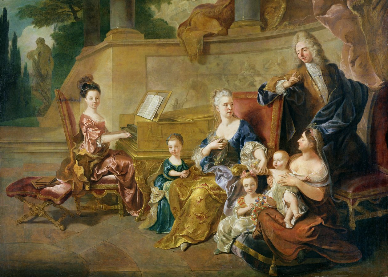 Rodina Franqueville, 1711 od Jean François de Troy