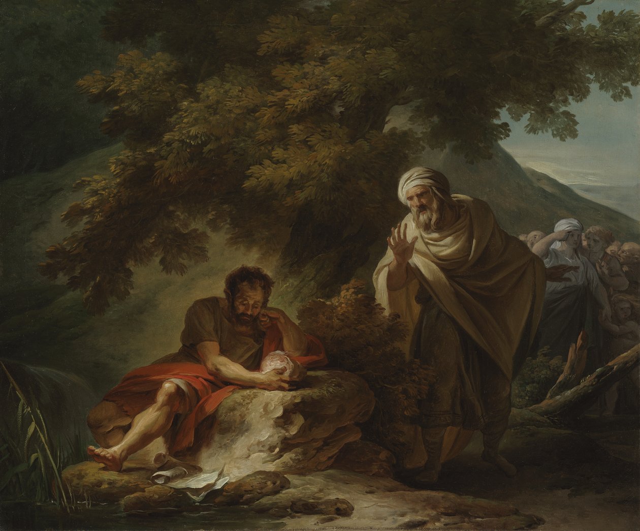 Démokritos mezi Abdérity od François-André Vincent