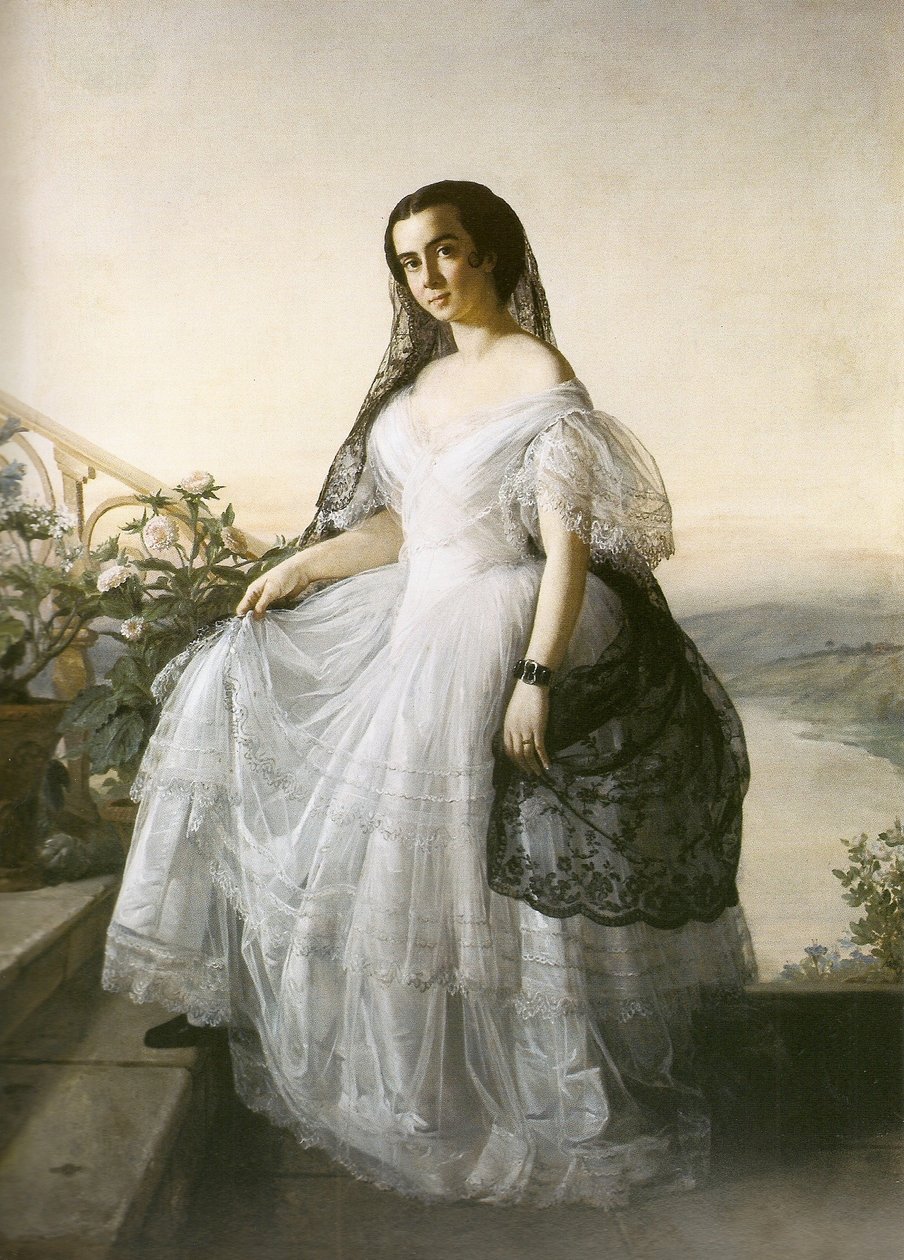 Portrét ženy od François Auguste Biard