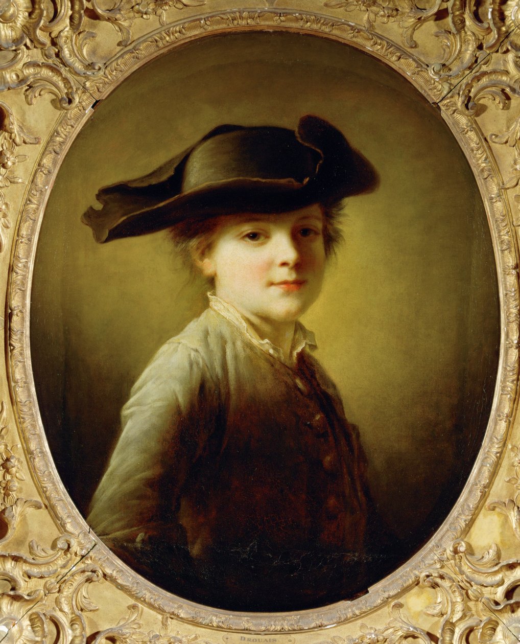 Jeune garcon au tricorne - chlapec s třírohým kloboukem ... od Francois Hubert Drouais