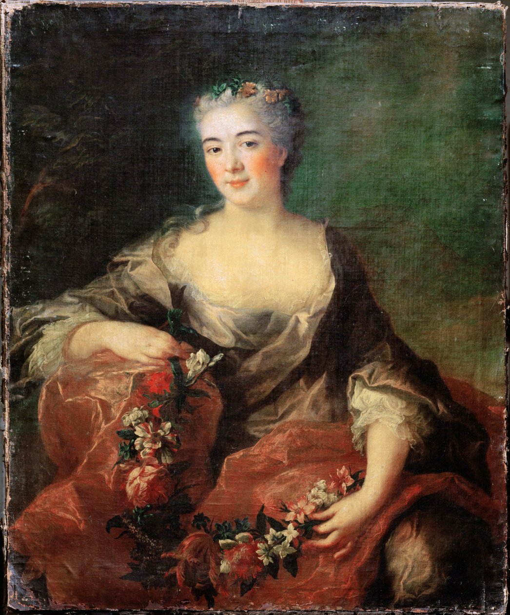 Marie Pelissierová, operní pěvkyně ... od Francois-Hubert Drouais