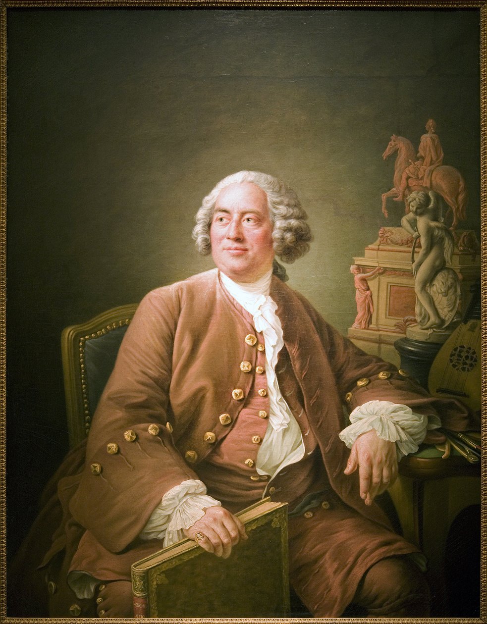 Portrét Edme Bouchardona (1698-1762), francouzského sochaře, Olejomalba na plátně od Francoise Huberta Drouaise (1727-1775). Fotografie, KIM Youngtae, Paříž, Musee Carnavalet. od Francois Hubert Drouais