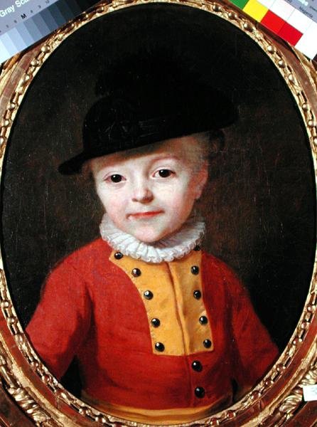Portrét malého dítěte (olej na plátně) od Francois Hubert Drouais