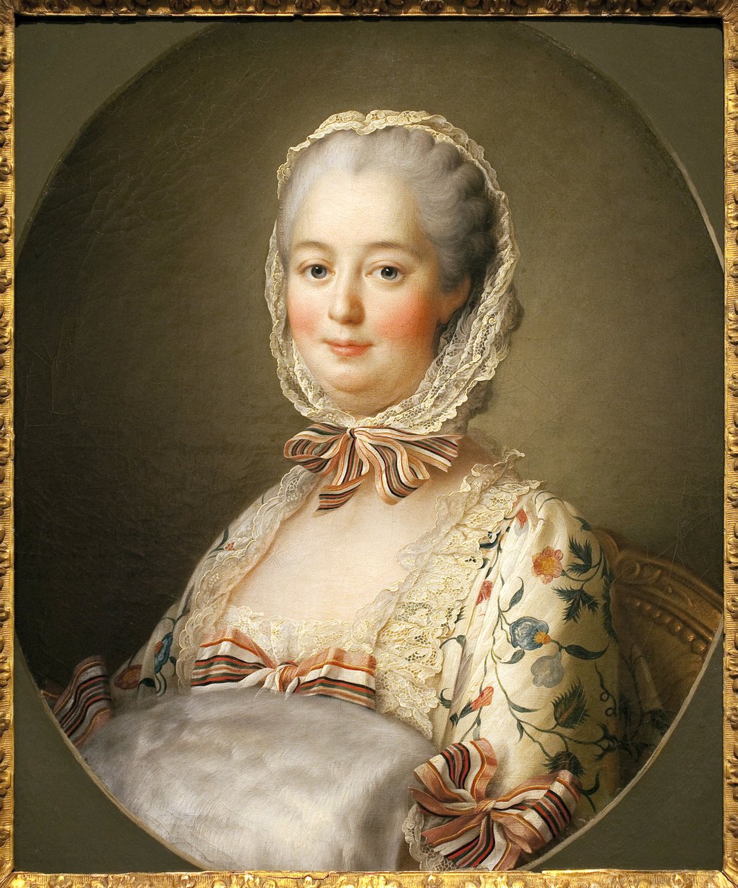 Portrét markýzy z Pompadour (Jeanne Antoinette Poisson od Francois Hubert Drouais