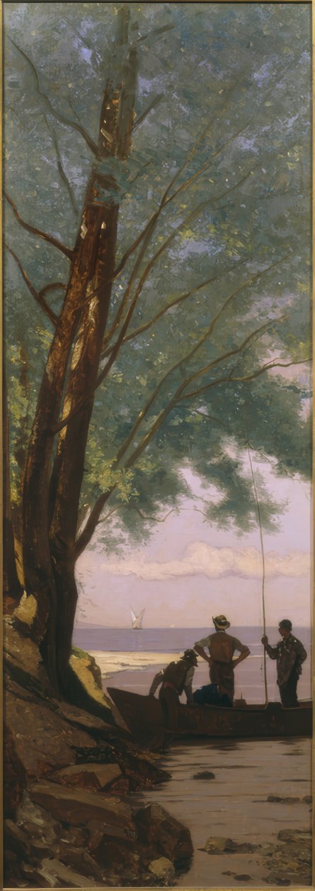 Ústí řeky Veveyse od Francois-Louis-David Bocion