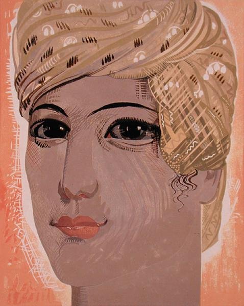 Ilustrace ke knize "Kim" od Rudyarda Kiplinga, vydáno 1930 od Francois Louis Schmied
