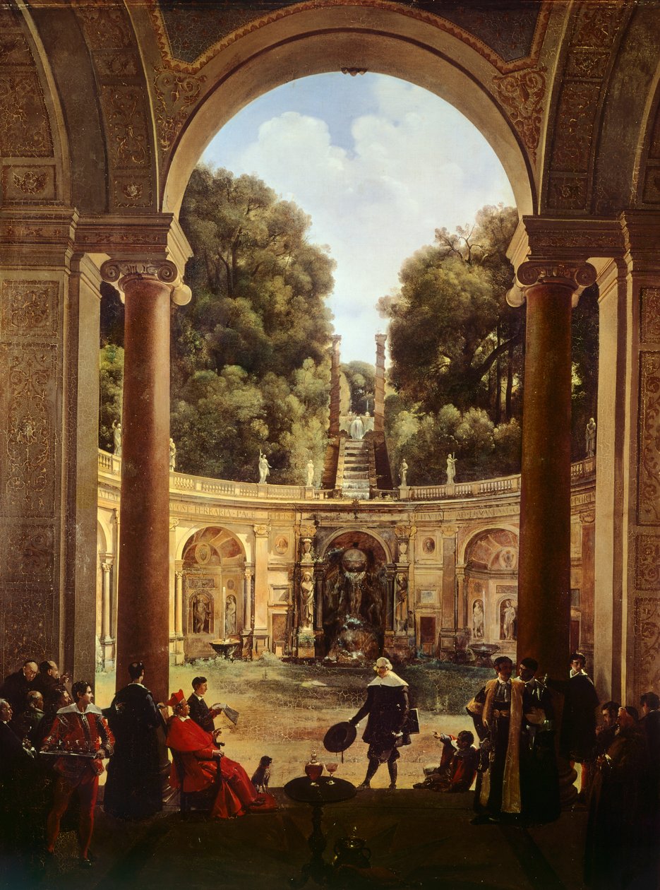 Kardinaali Pietro Aldobrandini vastaanottaa Domenichinon od Francois Marius Granet